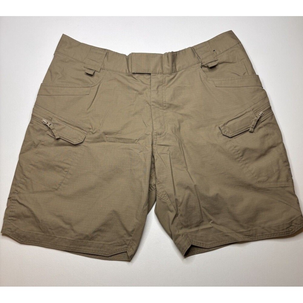 EUC Helikon Tex Shorts Mens 3XL Brown Ripstop Tactical Cargo Pocket Utility